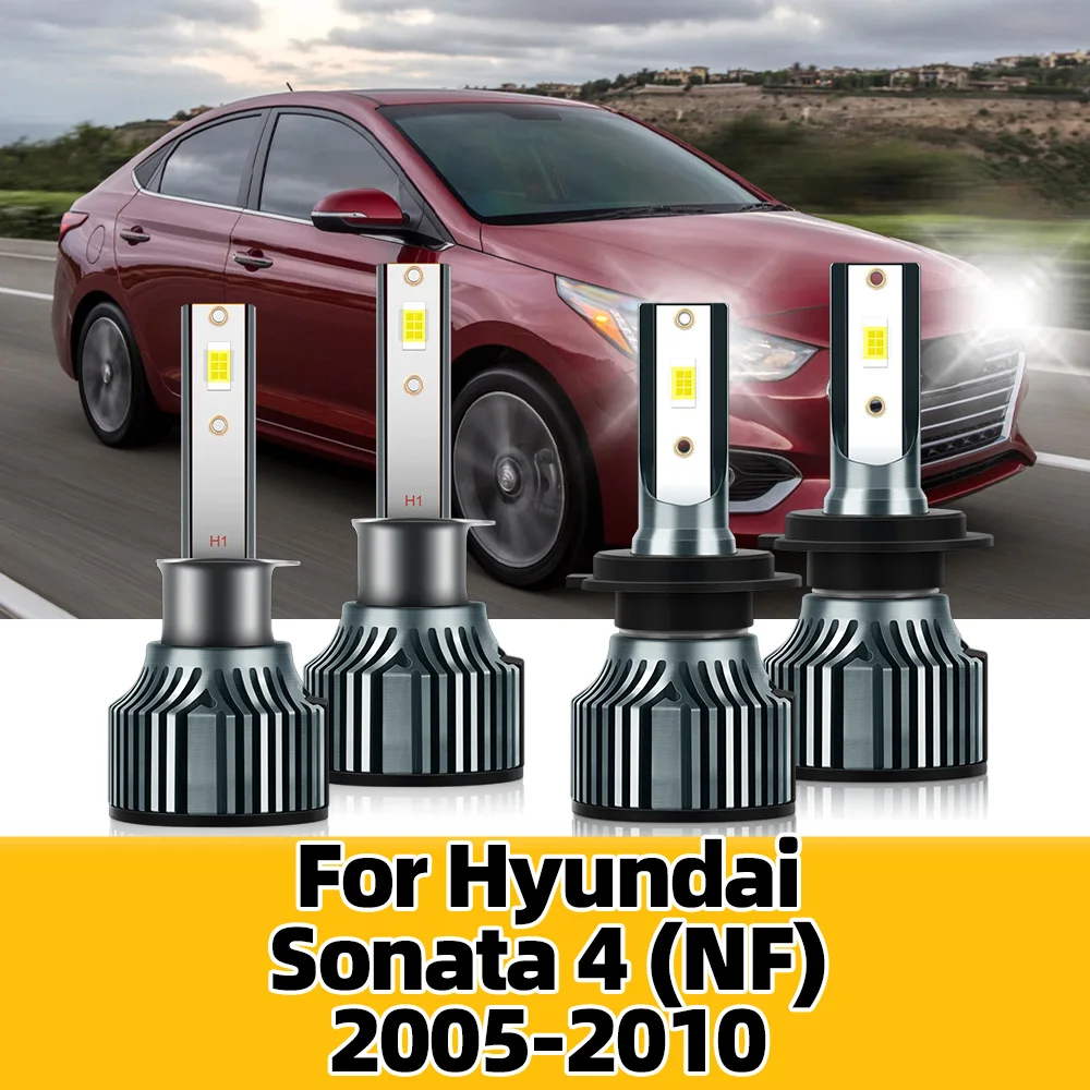 

20000LM LED Headlight Bulbs H1 H7 Headlamp Car Turbo 12V Doide Lights Car For Hyundai Sonata 4(NF) 2005 2006 2007 2008 2009 2010