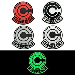 CAPSULE CORP Patches high quality PVC luminous rubber Creative Fun Tactics Badge Hook Armband Stick on Jacket Backpack