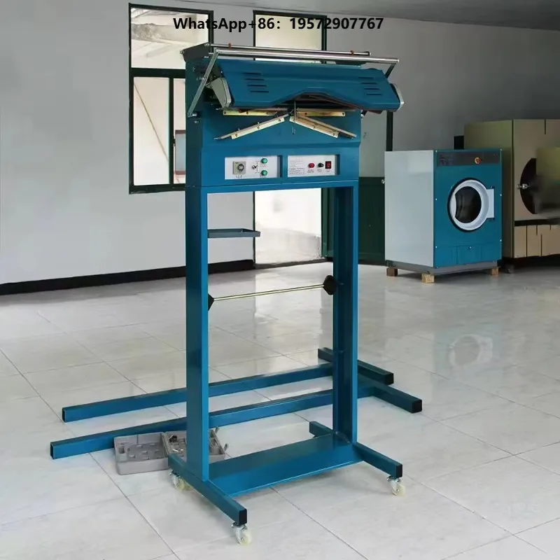 Manual Plastic Garment Bagging Machine with Thermal Bonding Slanted Flat Sealing for Professional Laundry & Dry Cleaning