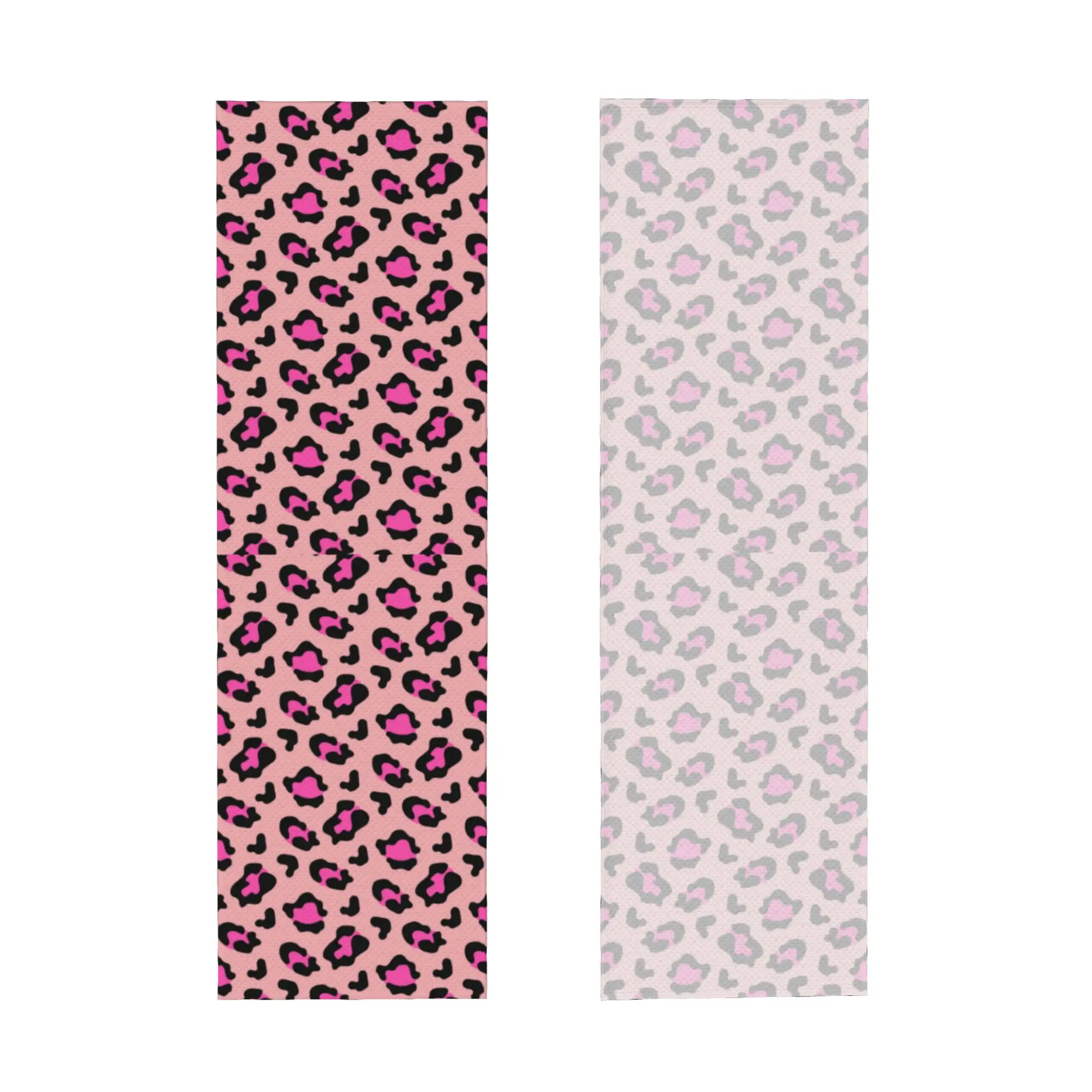 Pink Spotted Animal Pattern Cold Exercise Towel   Super Soft Breathable Instant Cooling Towel Swimming Towels