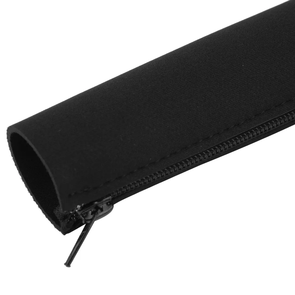Neoprene Cable Management Sleeve AntiShock Design Dustproof Cord Wire Wrap Flexible With Zipper Cord Organizer Repeated Use