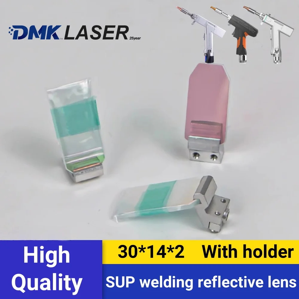 CQWY Gefasst original welding reflective lenes 30*14*T2 with Holder reflector mirror for laser welder head SUP20S/T 21S/T 23S/T