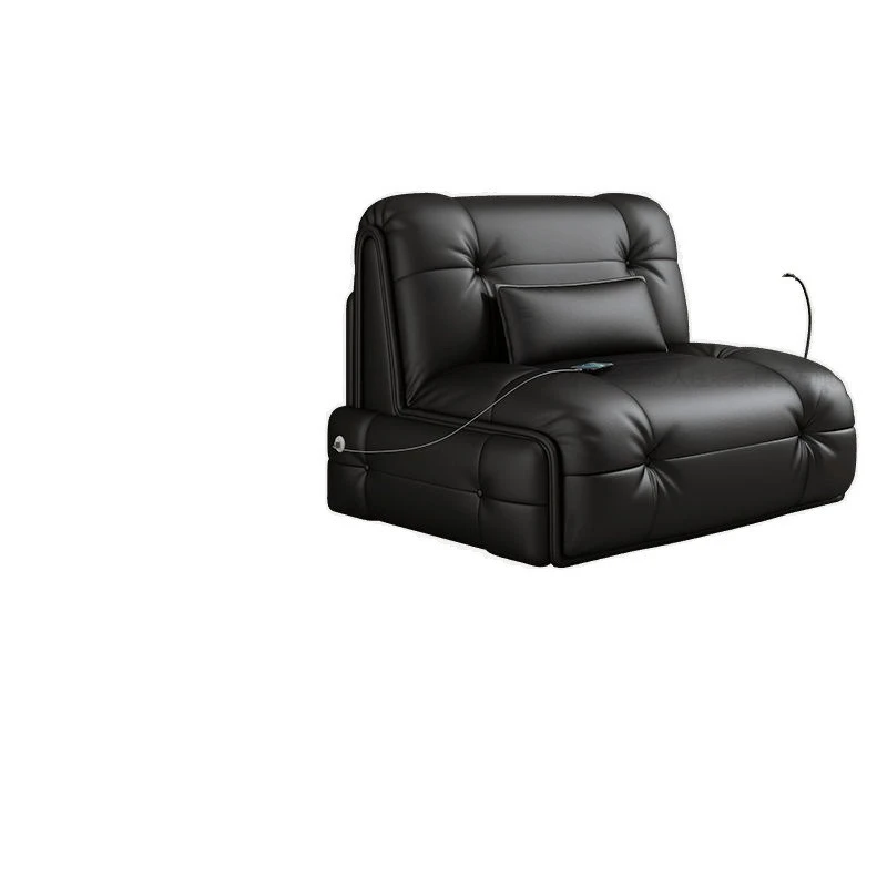 

Retractable electric folding sofa bed integrated single small apartment living room study dual-purpose multi-function