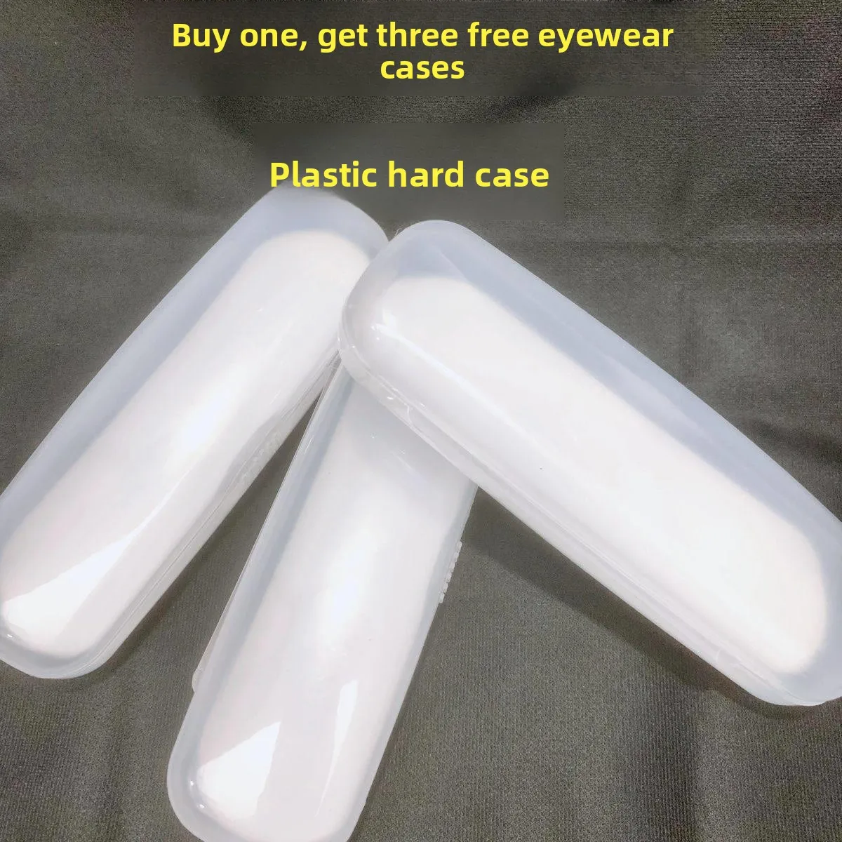 

Большой пластиковый жесткий футляр для очков, 3 штуки, белый, для женских очков для чтения, органайзер для хранения очков