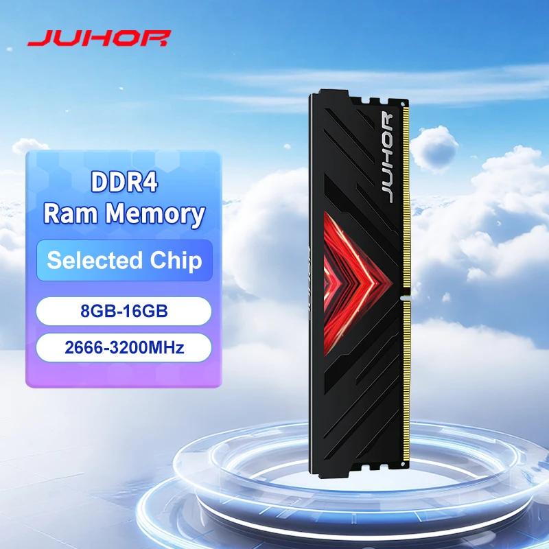 JUHOR Ram DDR4 8GB 16GB 3200MHz DIY Desktop Gaming Dimm Memory