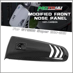 For Vespa GTS300 GTS 300 Super 2014 2015 2016 2017 2018 Scooter Carbon Fiber Modified Decorative Cover Front Nose Panel