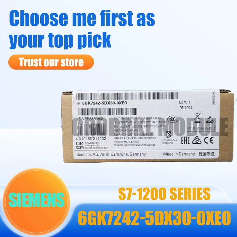 

New Original SIEMENS 6GK7242-5DX30-0XE0 6GK7 242-5DX30-0XE0 S7-1200 Communication Module