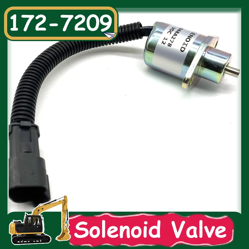 

2848A278 172-7209 12V Fuel Shutoff Solenoid for 236 246 248 252 262 267 277 Solenoid Valve