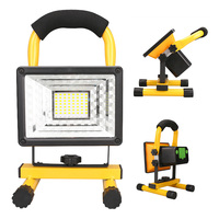 1/2pcs LED Rechargeable Portable Work Light 60W with Stand Waterproof Floodlight for Outdoor Camping Hiking Garage Emergency