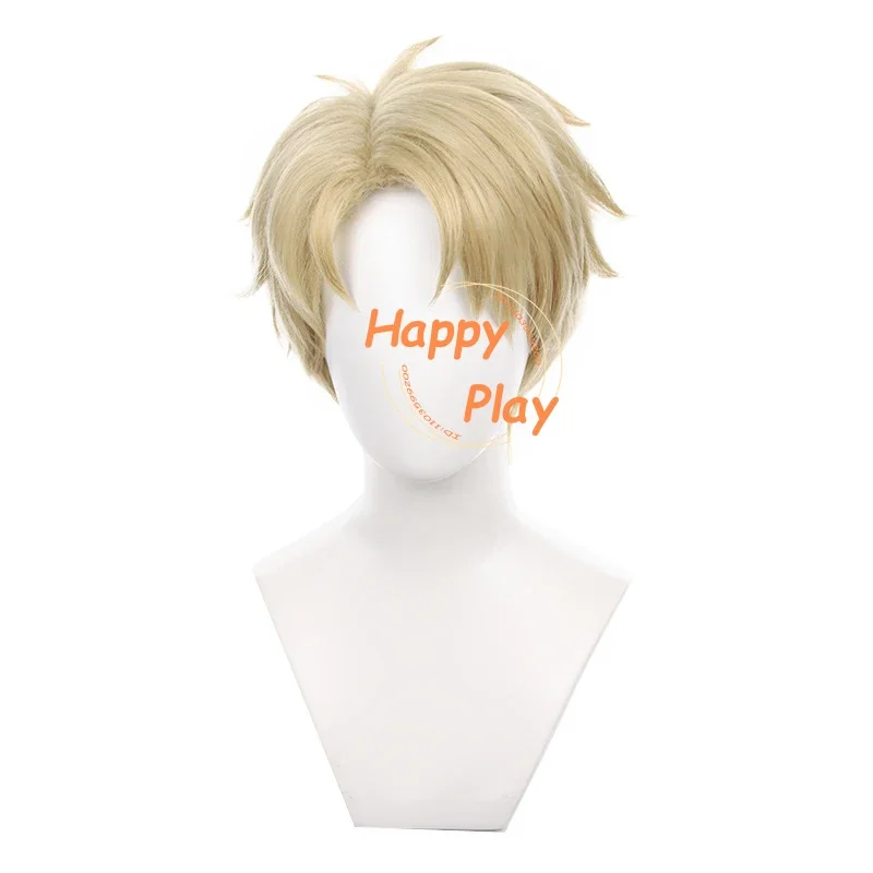 Easy Styling Anime Loid Forger Cosplay Wig Flaxen 30cm Short Men Wigs Heat Resistant Synthetic Hair Twilight Halloween Wigs