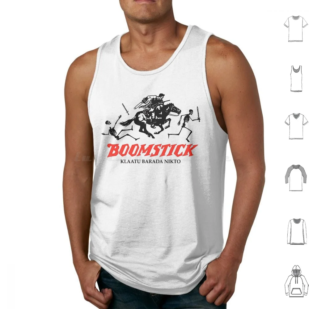 Boomstick Repeating Arms!! Tank Tops Print Cotton Evil Dead Boomstick Army Darkness Ash Book Of The Dead