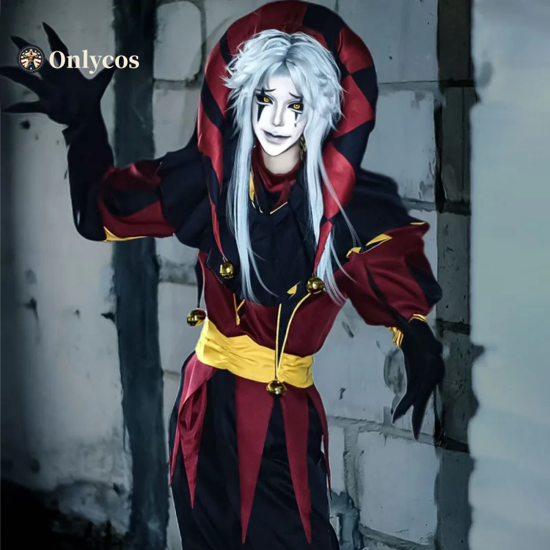 

The Freak Circus Doctor Cosplay Costume Red Uniform Role Play Halloween Carnival Party Outfit for Men Onlycos