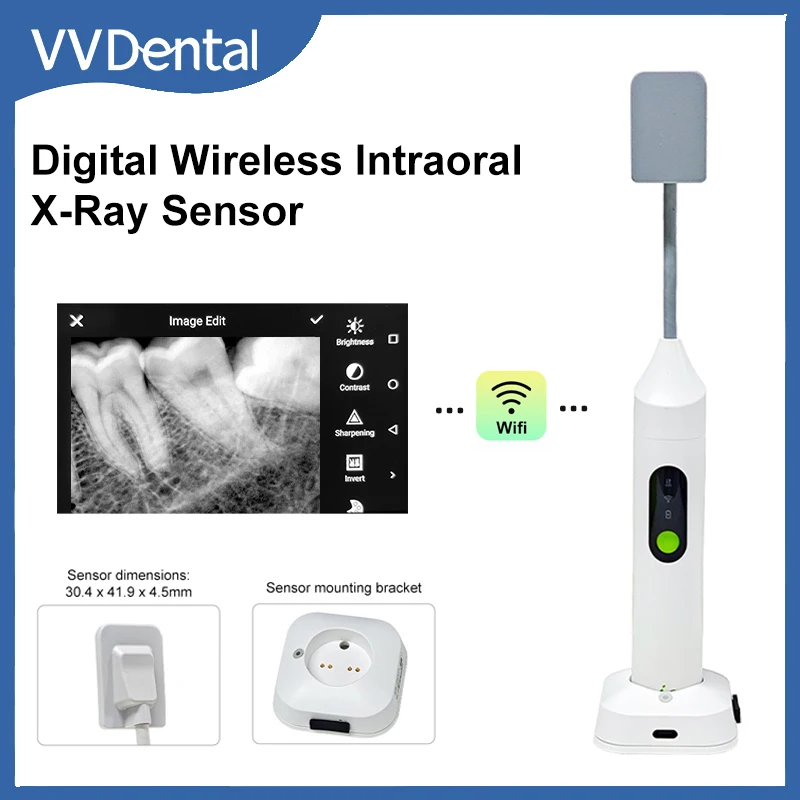 

VVDental Digital Wireless Sensor X-Ray Machine Portable Handheld Intraoral Imaging System for WiFi connection Dental Equipment
