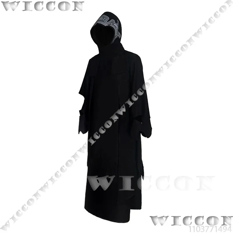 Sephiroth Cloud Strife 게임 Fiinal Fantassy VII FF7 코스프레 의상 Shinra 검은 가운 긴 망토 남자 할로윈 파티 맞춤형