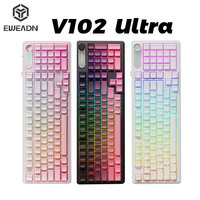 EWEADN V102/V102 Ulitra  99 Keys Wired/wireless Keyboard game keyboards Smart Display&Knob Cute PC Keyboard For PC/Mac Fps CSGO