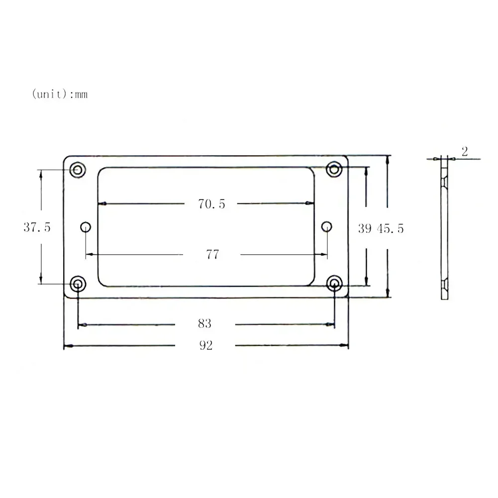 

Particular Useful Duable High Quality Pickup Surround Guitar Humbucker 2mmx2mm 9*6*3cm Electric Guitar Humbucker