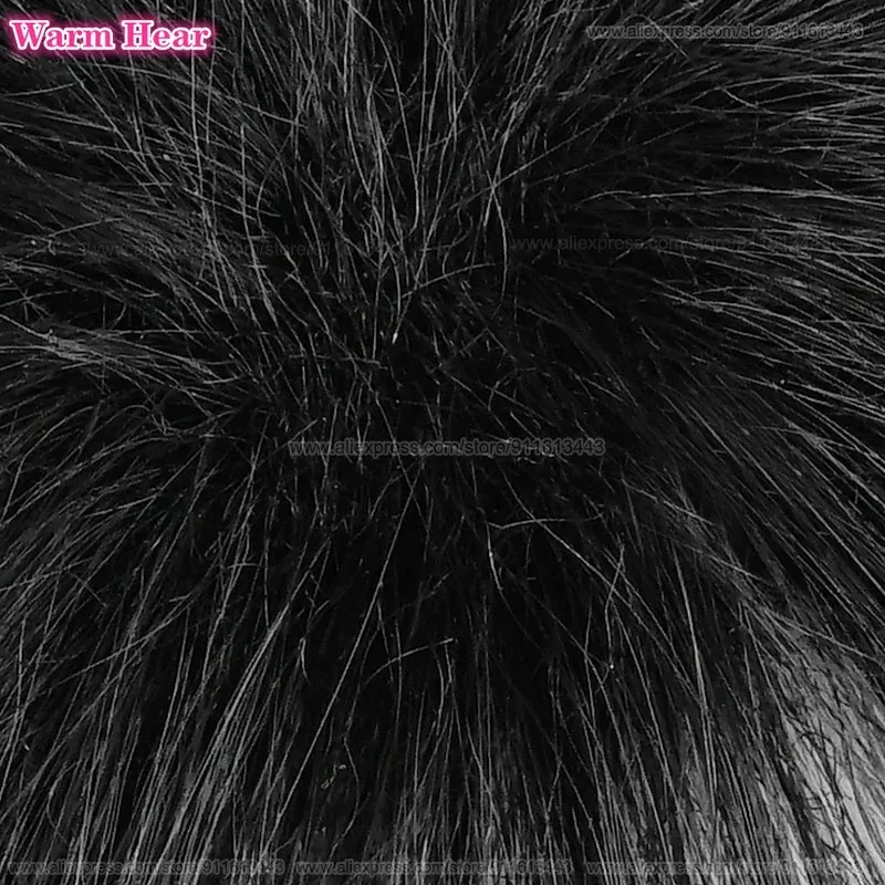 2024 사사키 하이세 합성 가발 애니메이션 숏 30cm 유니섹스 블랙 화이트 믹스 코스프레 가발 내열 헤어 파티 가발 + 가발 캡