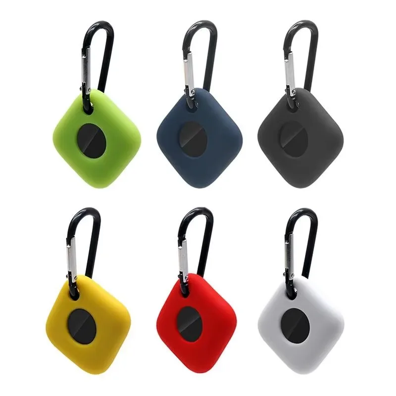 Case For Tile Mate 2022 Tracker Protective Silicone Cover For Tile Mate Tracker Anti-Scratch Cover Protectors With Keychain