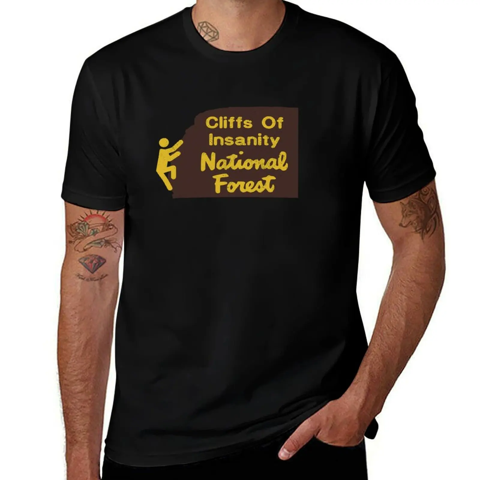 Cliffs of Insanity National Forest - Princess Bride and National Forest Mashup T-Shirt Fashion Simple Casual Tee Shirt T-Shirt