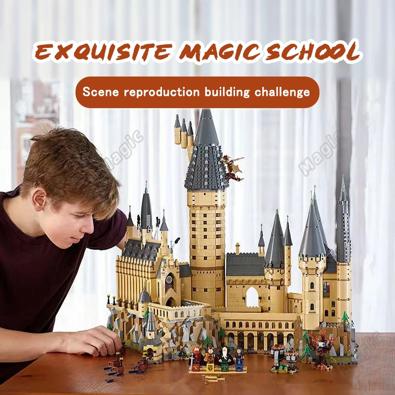 Micro Bricks City Creative Toys Medieval Castle Series School Architecture Palace Model Building Blocks Kid Assembly DIY Gifts