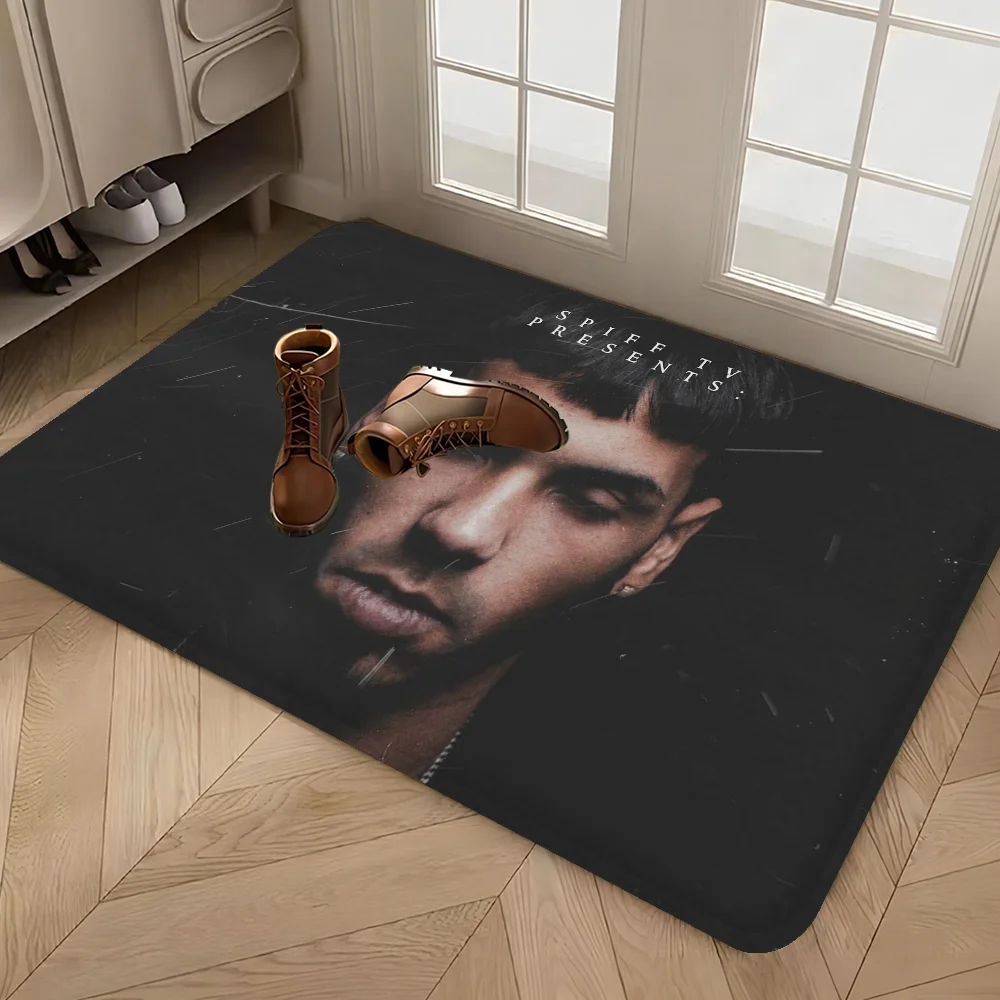 Rapper Anuel AA Floor Mat Non-Slip Laundry Room Mat Laundry Decor Balcony Child Living Room Household Carpets