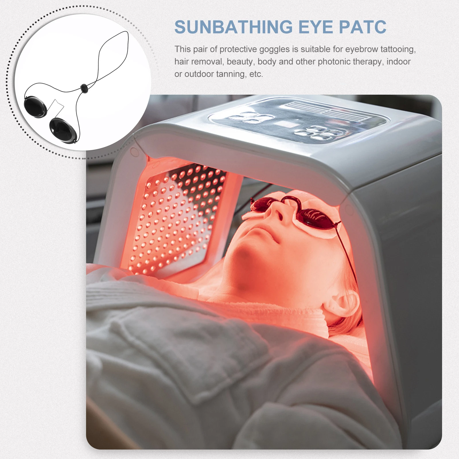 Sun Protection Goggles Cover Glasses Material: Polycarbonate Sunbathing Eye Patch