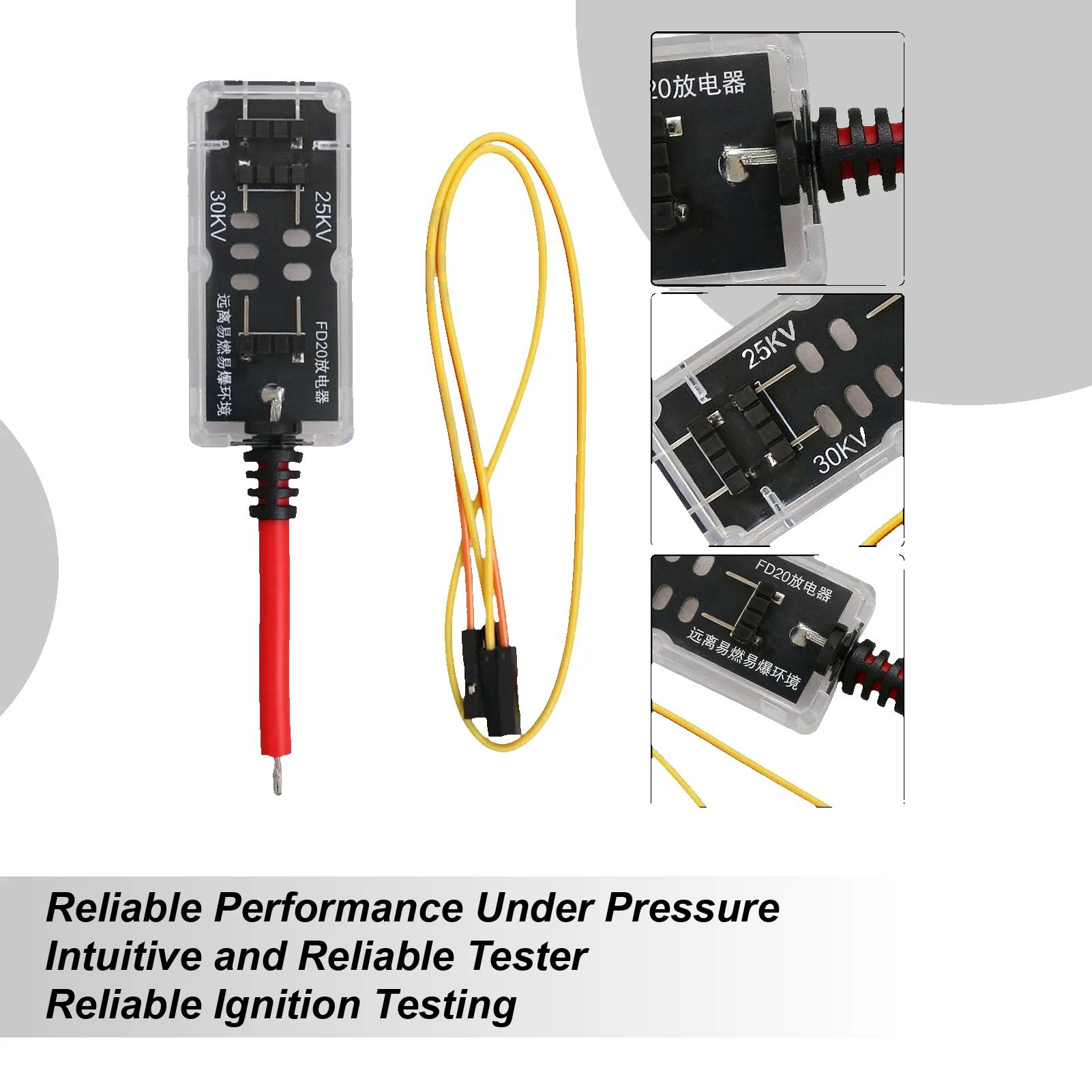 

FD20 тестер зажигания мотоцикла для тока утечки, лампочка, розетка, тестер автомобильной катушки зажигания, устройство чтения автоматического выключателя