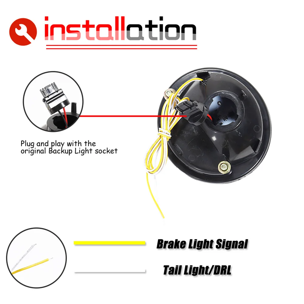2-In-1 Achterbumper Reflector Achterlichten Rood Led Remlicht Wit Back-Up Achteruitrijlicht Voor Gmc Gezant Jimmy Voor Pontiac Zonnewende