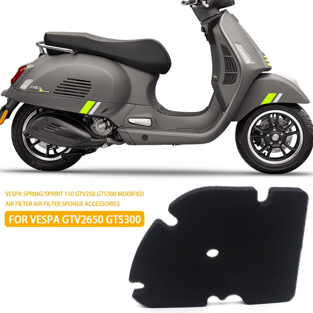 Elemento del filtro dell'aria per Vespa GTS GTV 300 125 250 GT 125 200 250 GTS300 GTS125 GTS250 GTV300 GTV125 GT200 GT125 GT250 2009 2008