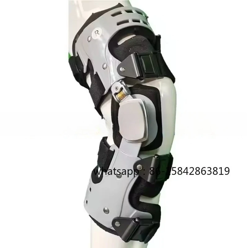 Knee Brace Hinged Adjustable Functional Knee Brace Knee Immobilizer for Leg Supports PCL LCL MCL Pain Relief