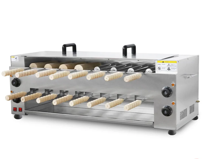 Commercial Bread Making Machine For Toast Bagel Cake Rolling 220V Chimney Roll Machine For Bakeries New Nuts Corn Fruit Water
