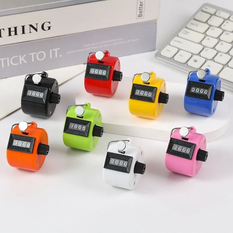 عداد التمرين مكون من 4 أرقام، عداد يدوي، جهاز عد رقمي لتدريب الجولف، جهاز عداد ميكانيكي صغير