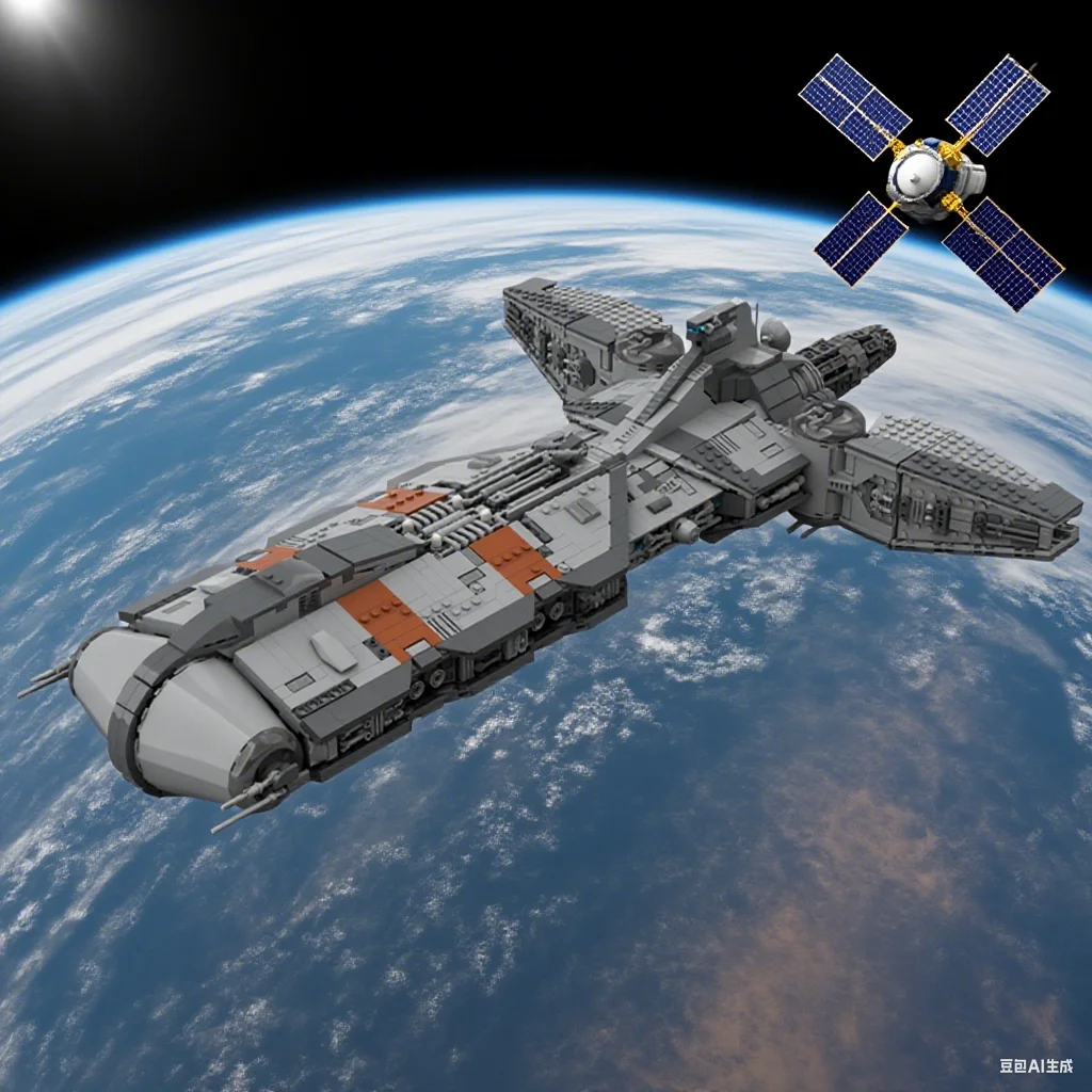 

3065pcs Star BatterMOC Pelta-Class Frigate UCS Deployable Hangar DIY Model Building Blocks Birthday Toys Gift