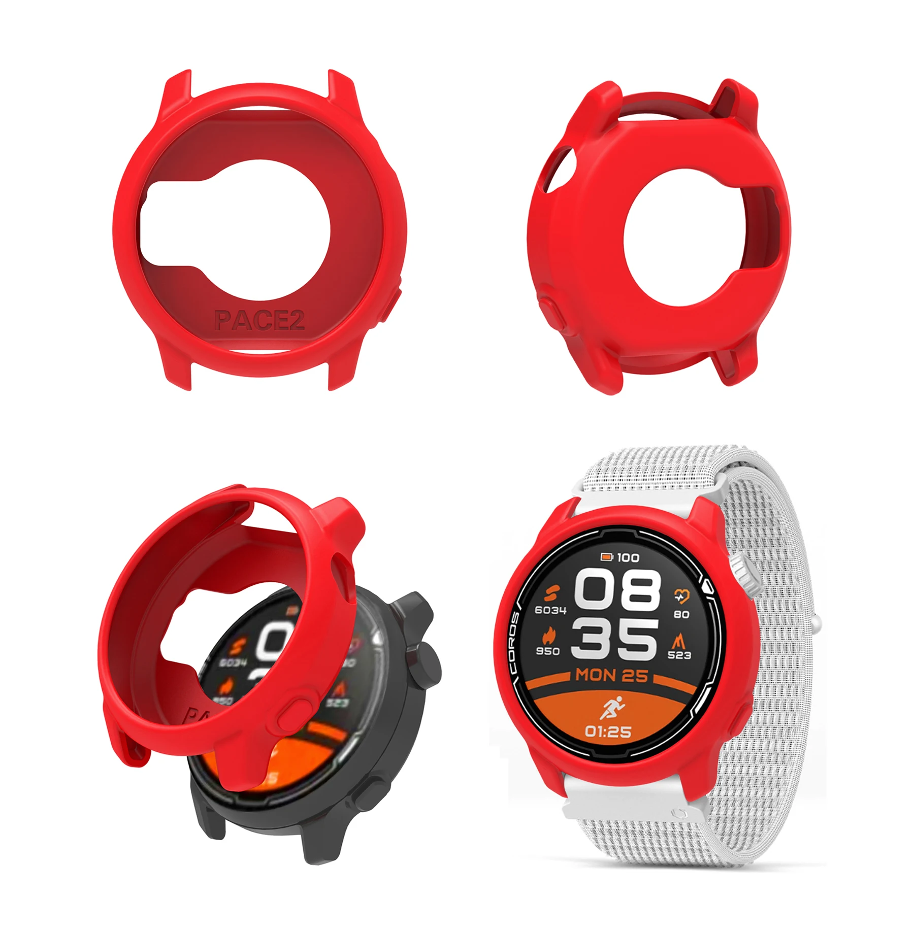 Силиконовый защитный чехол для COROS PACE 3, защитный чехол для экрана COROS Pace2, рамка, спортивные аксессуары