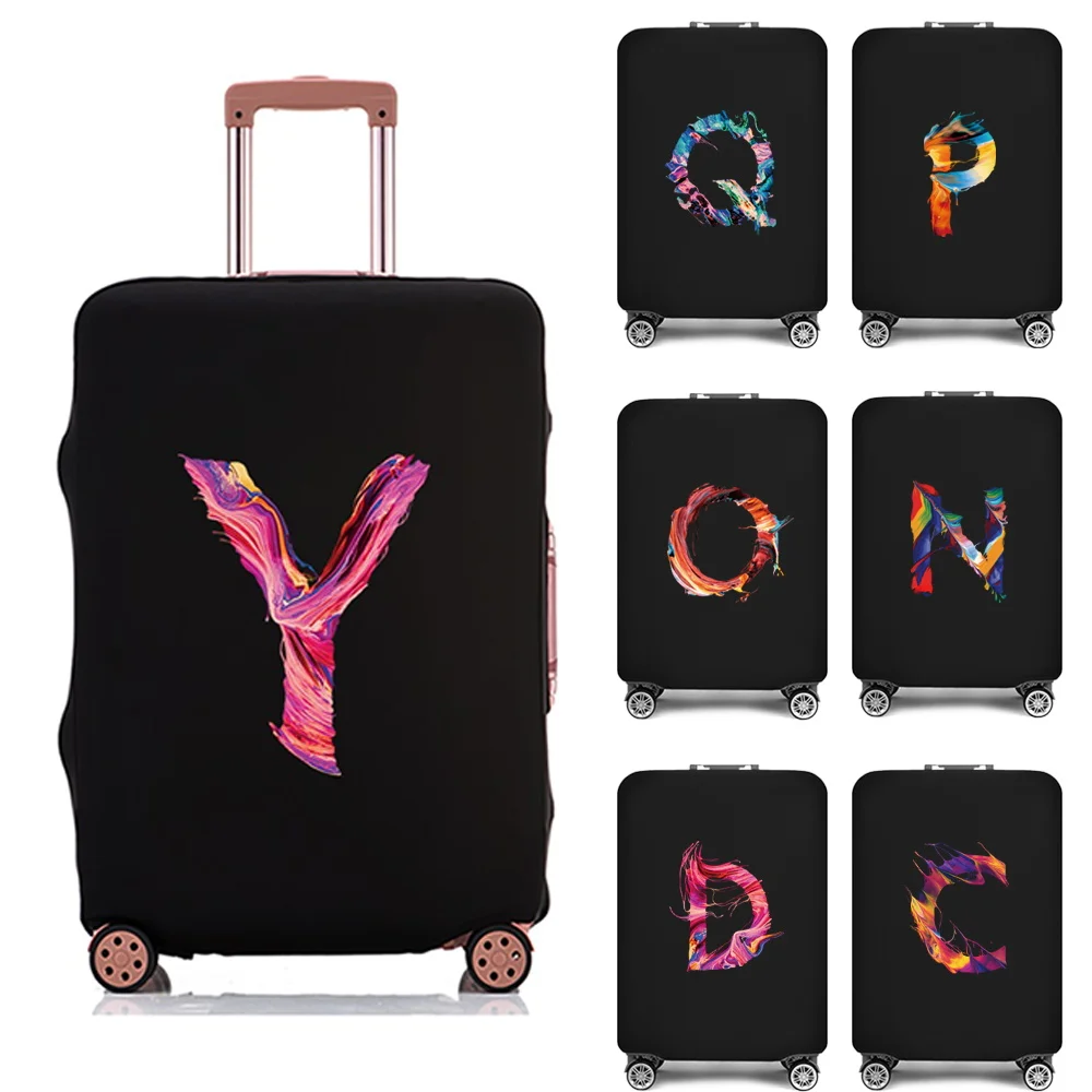 

Letter Print Travel Suitcase Dust Cover Luggage Protective Cover for 18"-28" Thicken Trolley Case Dust Cover Travel Accessories