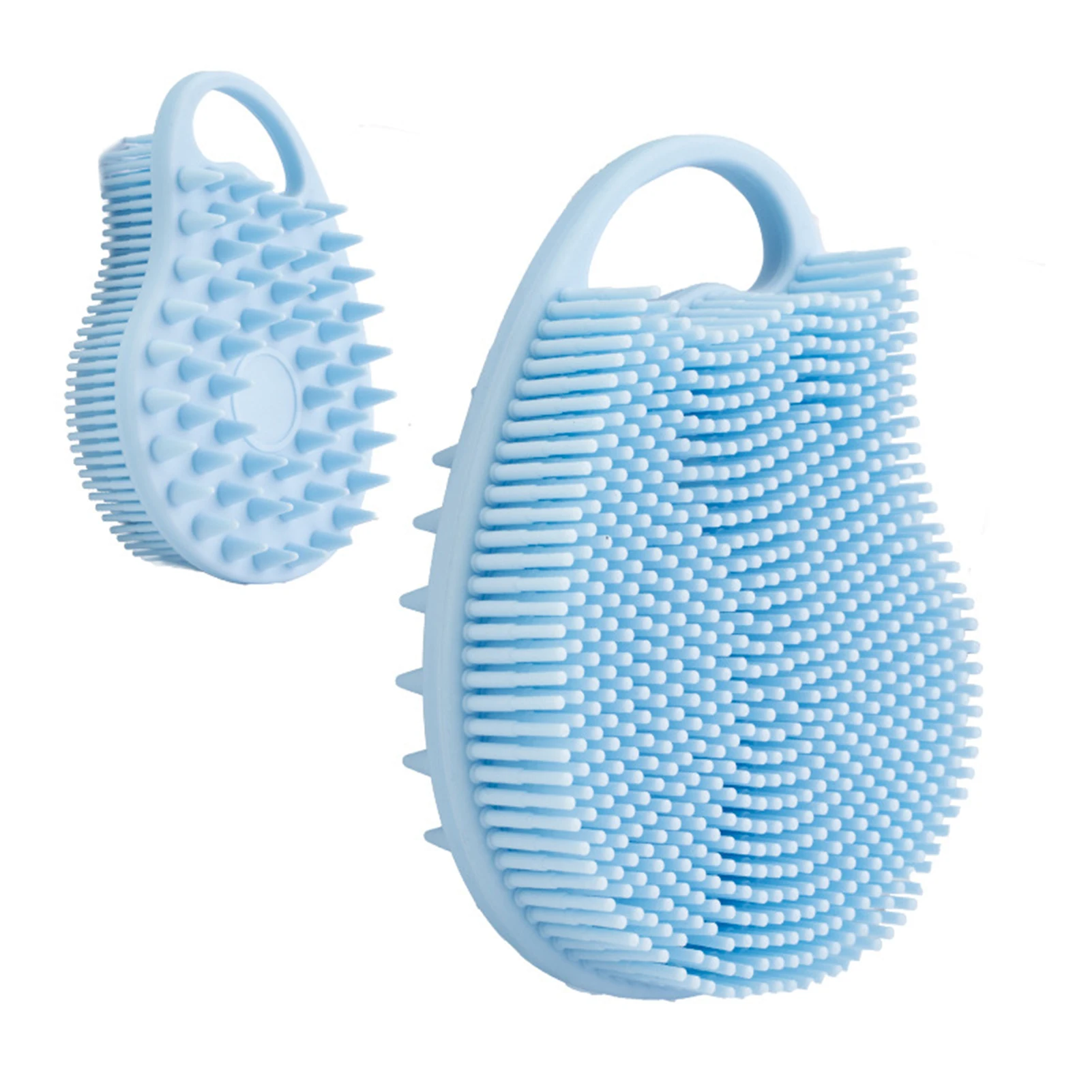 Silicone Soft Body Bath Brush Handheld Cleansing Skin Brush for Home Hotel Bathroom Use