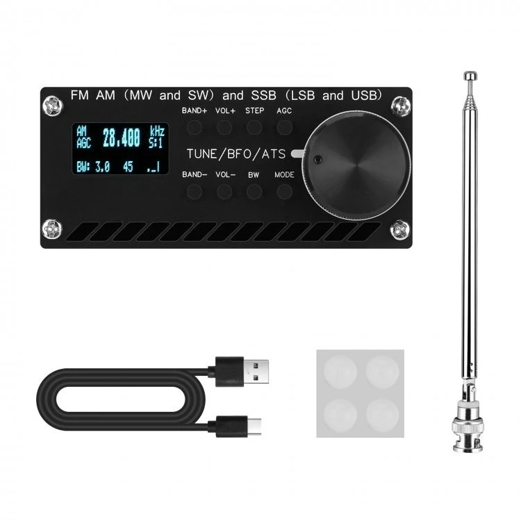 Digital Signal Processing Shortwave Medium Wave Broadcast Receiver for Radio Enthusiast Hobby Use