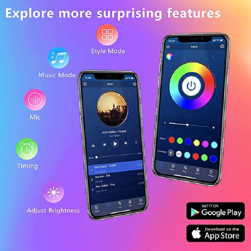 LED Strip Lights RGB Neon Light 5V USB Bluetooth Room Decor 5050 Tape for Screen TV Backlight Lamp App Control Bedroom Luces LED