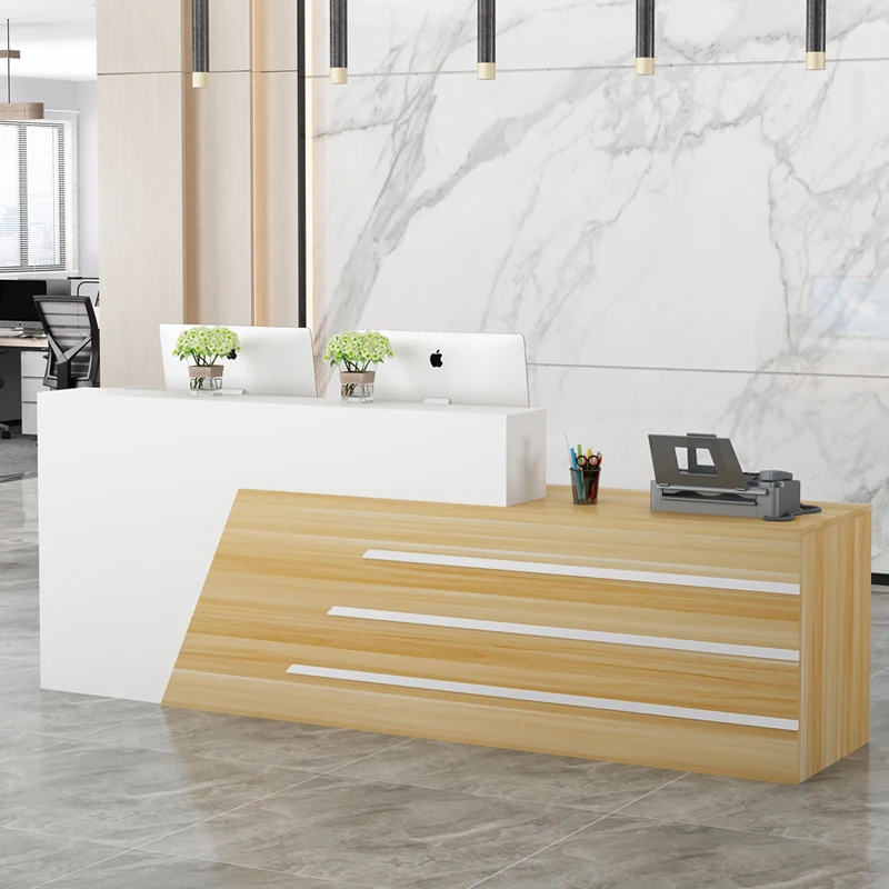 Trendy Display Reception Desks Modern Italian Counter Beauty Reception Desks Salon Luxury Mostrador Commercial Furniture