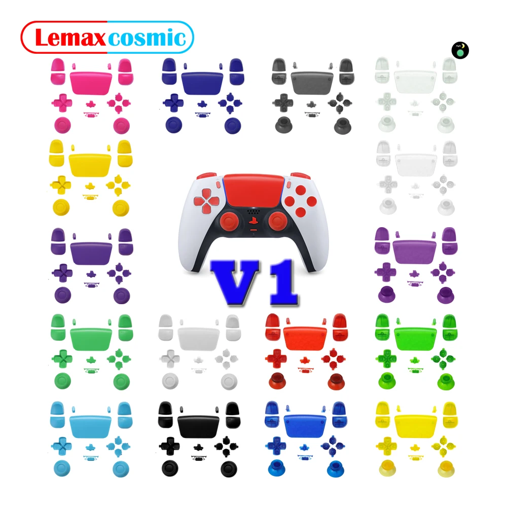 16ชิ้นตั้งค่าทิศทางปุ่มกด L1 R1 L2 R2ปุ่มหัวเห็ดทริกเกอร์สำหรับ Sony PlayStation 5 PS5 dualsens V1.0