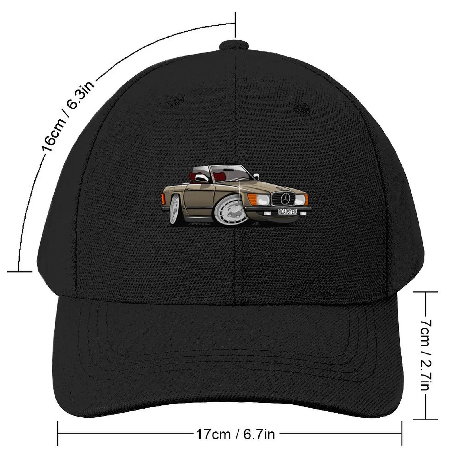 Mercedes R107 roadster gold Baseball Cap New Hat Golf Wear Cosplay Designer Man Women's