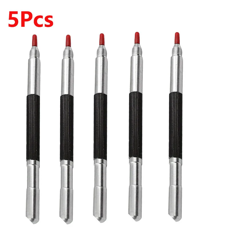 

5Pcs Engraving Pen Tip Scriber Double Head Scriber Metal Etching Engraving Pen For Metal Glass Ceramics Stone Wood