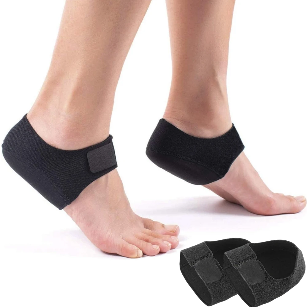 1 Pair Heel Arch Gel Heel Brace for Women & Men, Heel Inserts Support Cushion for Foot Dry Cracked Heels