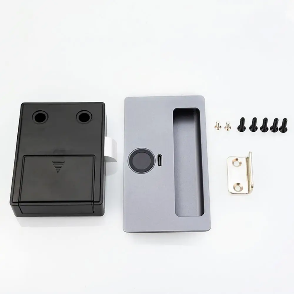 Smart Biometric Cabinet Handle Lock Electronic Security Mechanism For Home Office Furniture Drawer Access Solution