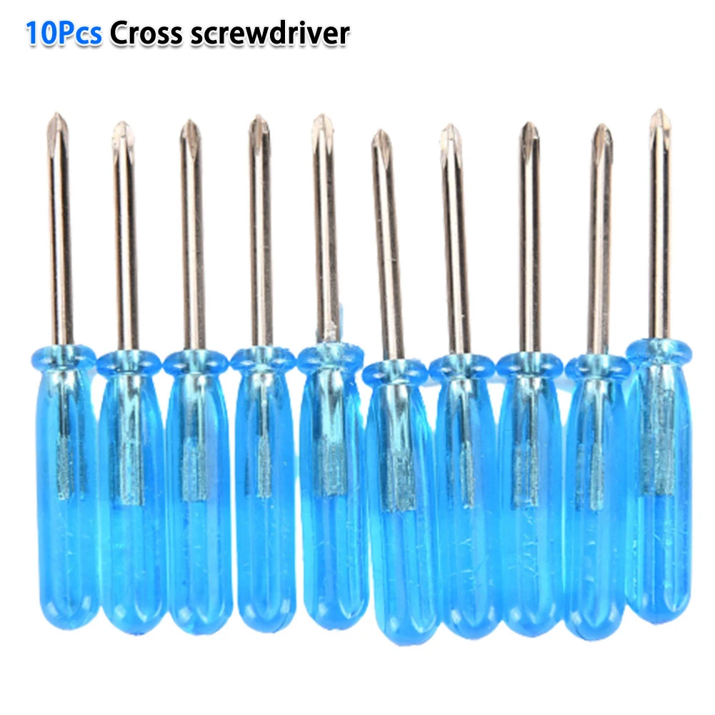 

10pcs Phillip Slotted Cross Head Mini Screwdriver For Mobile Phone Laptop Box Wireless Controller Repair Open Tool