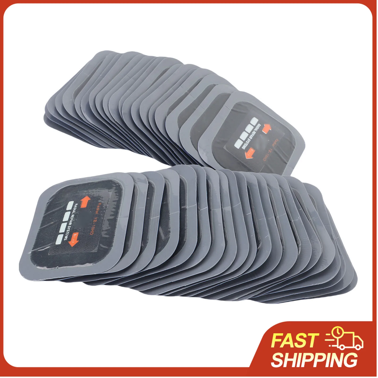 

Radial Tire Repair Patches 65x80mm Rubber Tire Patch Kit for Cars Motorcycles Trucks Tire Puncture Patches