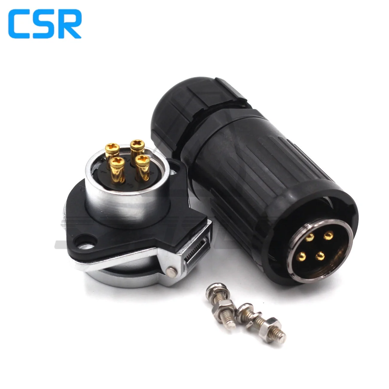 XHP20 solder free connector diamond shaped installation socket 2 3 4 5 pin outdoor waterproof metal plug