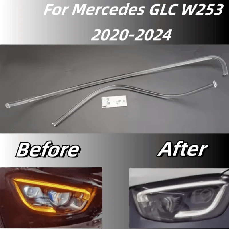 

Для Mercedes Benz GLC W253 2020 2021 2022 2023 2024 Автомобильные фары DRL Световые полосы Ангельские глаза Чип Балластный модуль Обслуживание