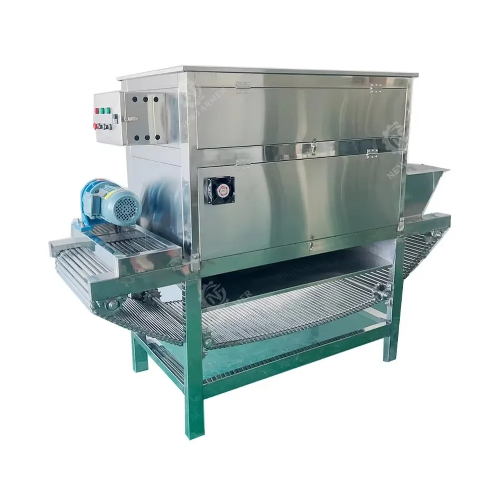 Commercial 1000KG/H Garlic Peeling Machine Large Capacity Electric Chain Garlic Peeler for Food Processing Factory
