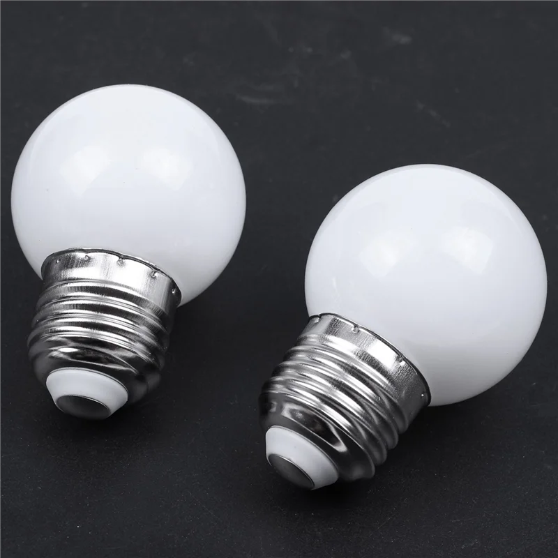 

ABUP-25 шт. E27 0,5 Вт AC220V Белая лампа накаливания Лампа для украшения лампы